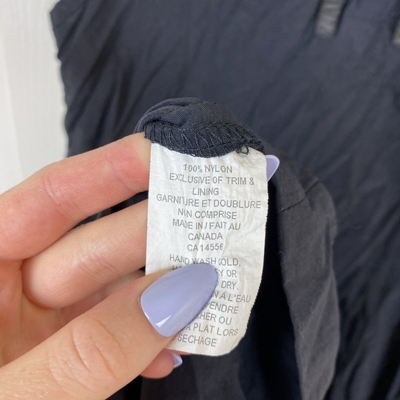 Annie Thompson Size 12 Black Cargo Dress Shift Artsy Art to Wear Utility Zipper - Picture 2 of 5